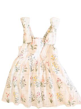 Floraison Lane Elizabeth Bow Dress in Tuscan Florals
